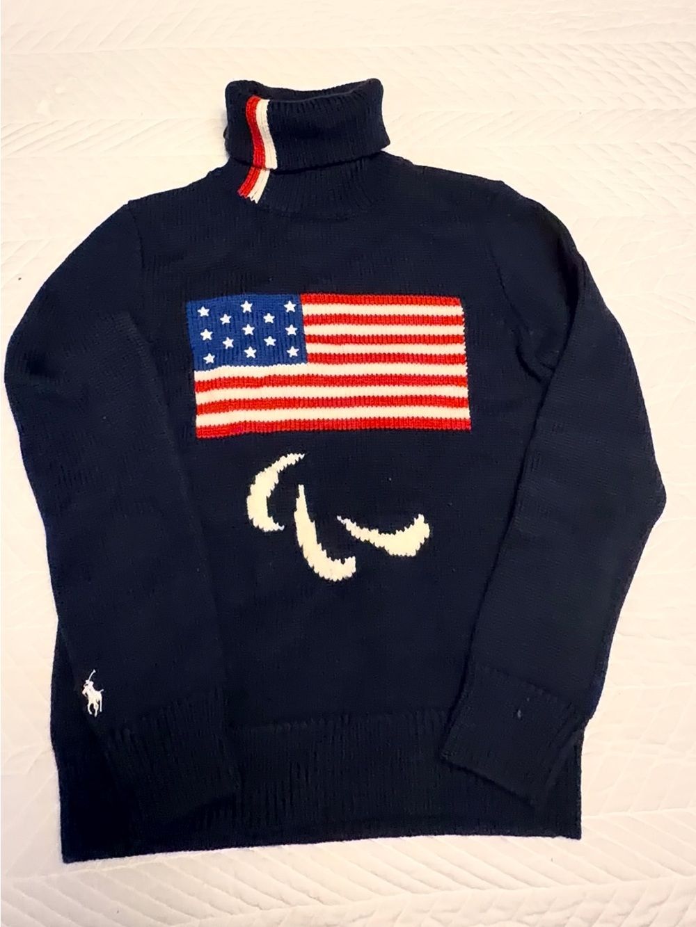 Polo Ralph Lauren 2022 Team USA Olympic Wool Turtleneck XXS USA